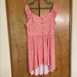 Floral Button-Front Dress